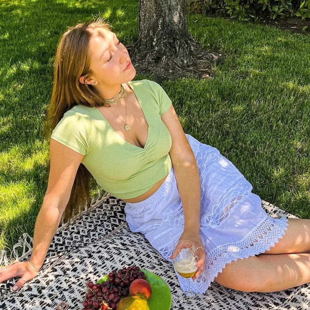 Light Green Crop Top